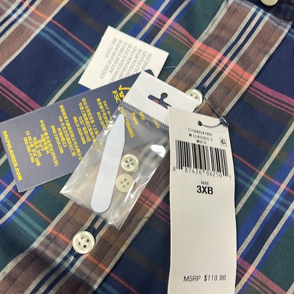 Polo Ralph Lauren 60/1 Yd Twill-clbrnppcs-l Men's Classic Fit Plaid 100% Cotton - Picture 4 of 16